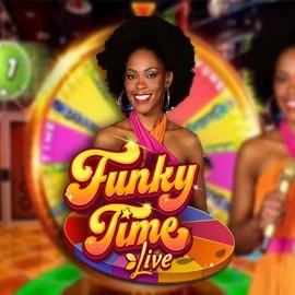 Funky Time online game logo by Evolution on letjackpots.nl